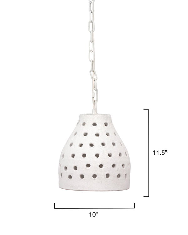 Porous Pendant - Medium-Jamie Young-JAMIEYO-5PORO-MDWH-Pendants-4-France and Son