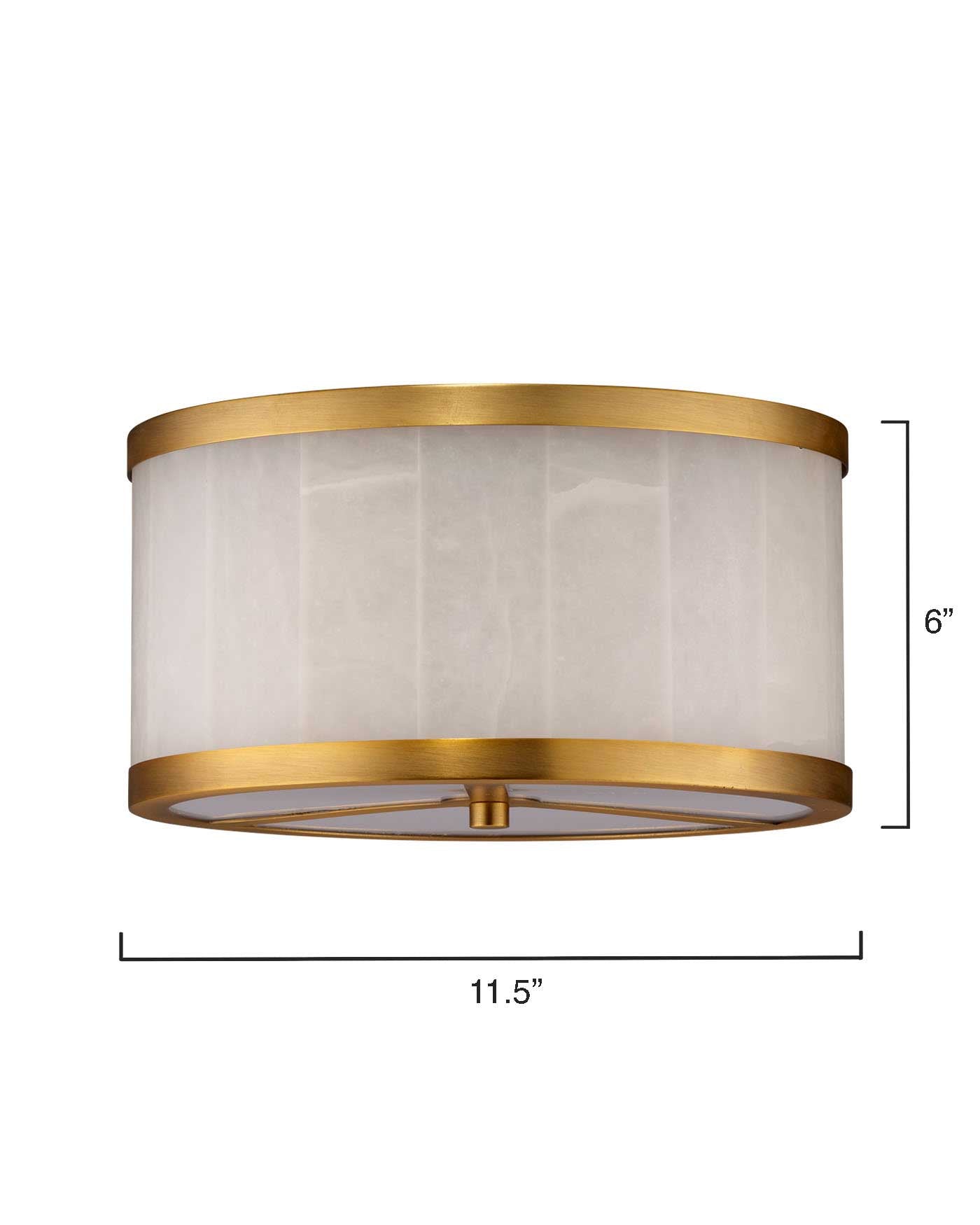 Upsala Alabaster Flush Mount Ceiling Light - Small-Jamie Young-JAMIEYO-5UPSA-SMAL-Flush Mounts-6-France and Son