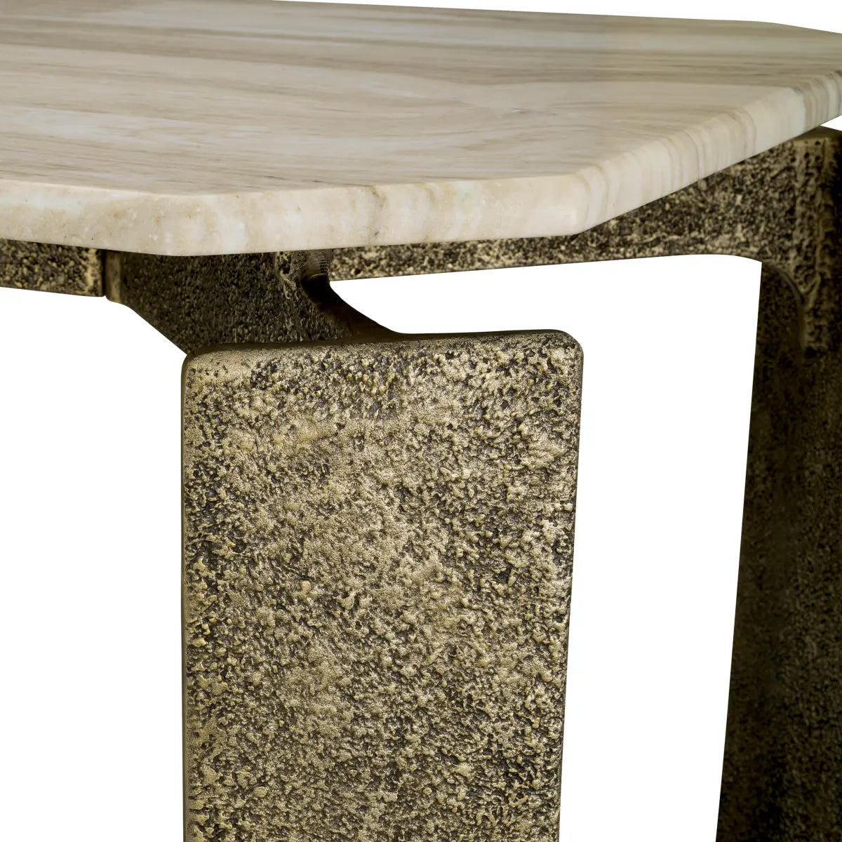 Dining Table Bodega Rectangular Antique Brass Finish - image 5