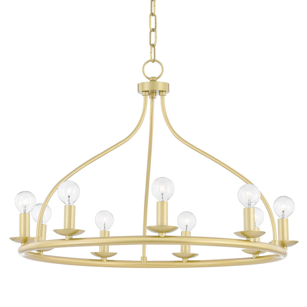 Kendra 9 Light Chandelier-Mitzi-HVL-H511809-AGB-ChandeliersAged Brass-1-France and Son