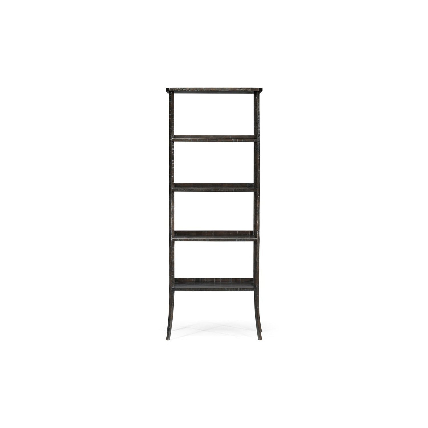 Casual Four-Tier Étagère-Jonathan Charles-JCHARLES-491100-CFW-Bookcases & CabinetsCountry Walnut-9-France and Son