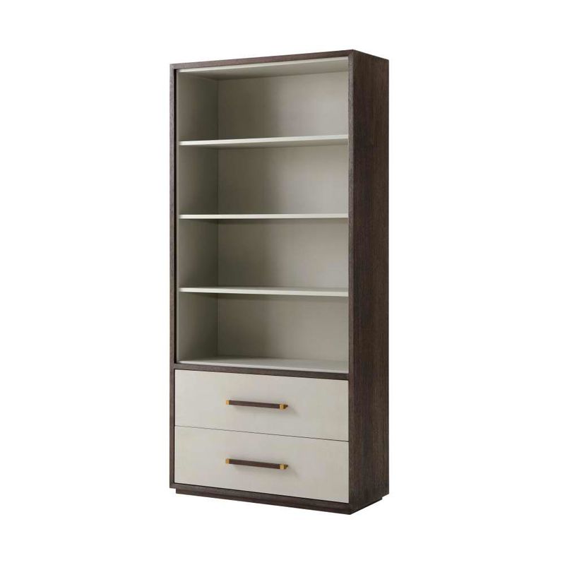 Rowley Bookcase-Theodore Alexander-THEO-TAS61002.C076-Bookcases & CabinetsCardamon-1-France and Son