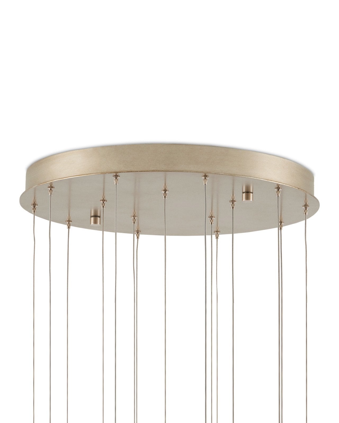 Glace White 15-Light Round Multi-Drop Pendant