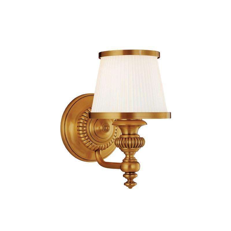 Milton 1 Light Bath Bracket-Hudson Valley-HVL-2001-FB-Bathroom LightingFlemish Brass-1-France and Son