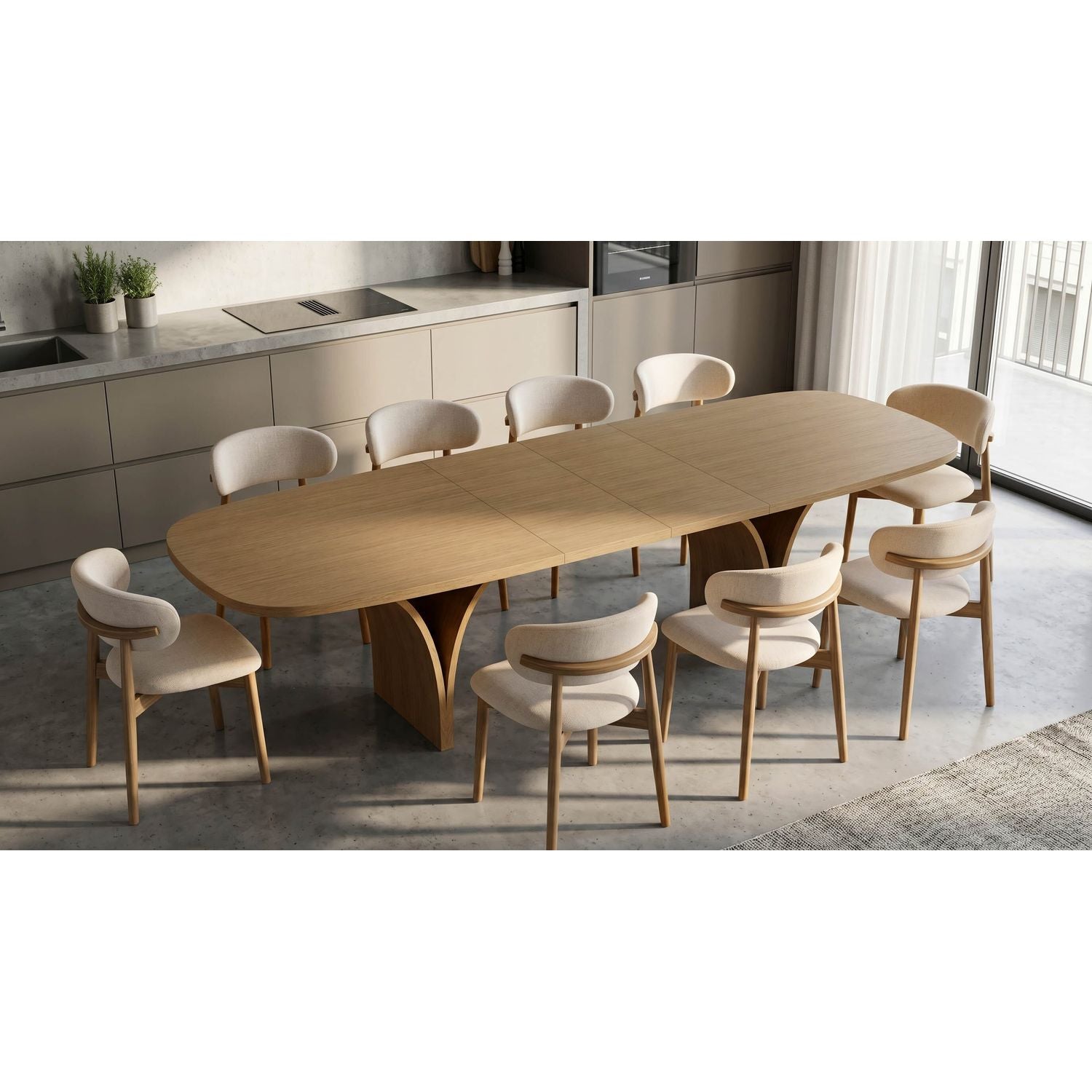 Seoul Extension Oval Dining Table