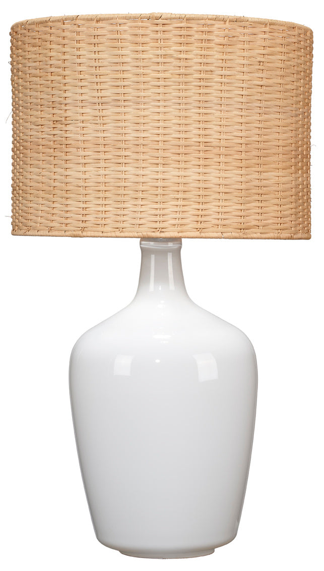 Plum Jar Table Lamp-Jamie Young-JAMIEYO-LS9PLUMJARWH-Table LampsWhite-8-France and Son