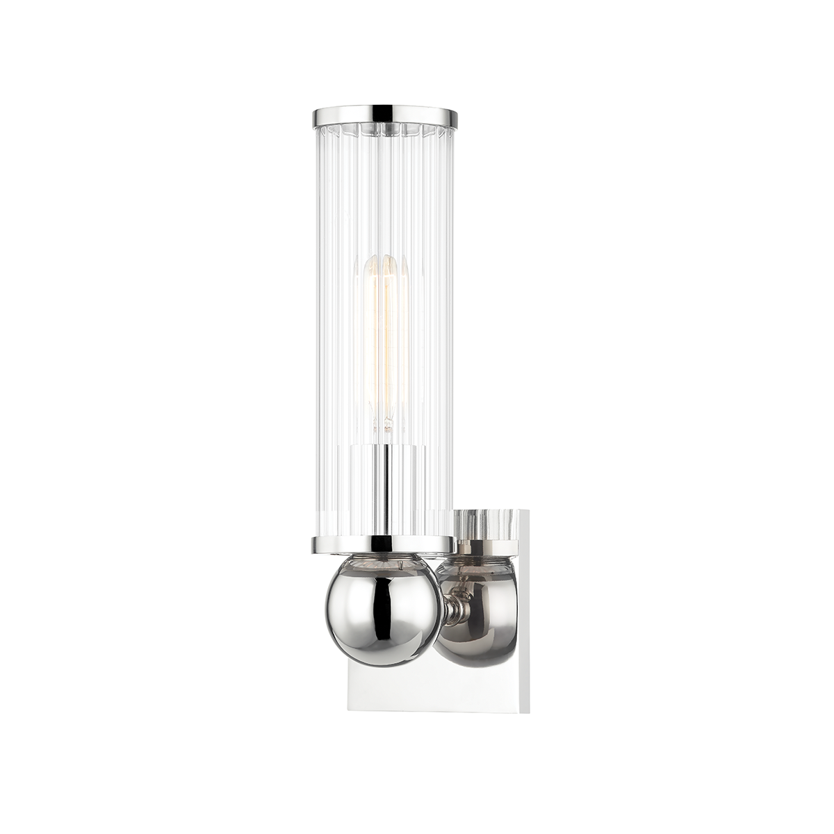 Malone 1 Light Wall Sconce-Hudson Valley-HVL-5271-PN-Wall LightingPolished Nickel-2-France and Son