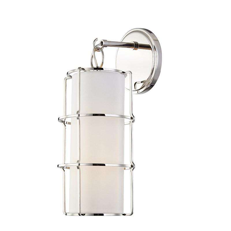 Sovereign 1 Light Wall Sconce-Hudson Valley-HVL-1500-PN-Wall LightingPolished Nickel-2-France and Son