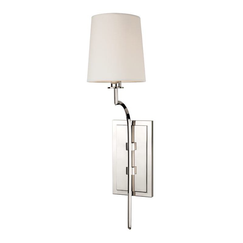 Glenford 1 Light Wall Sconce-Hudson Valley-HVL-3111-PN-Wall LightingPolished Nickel-4-France and Son