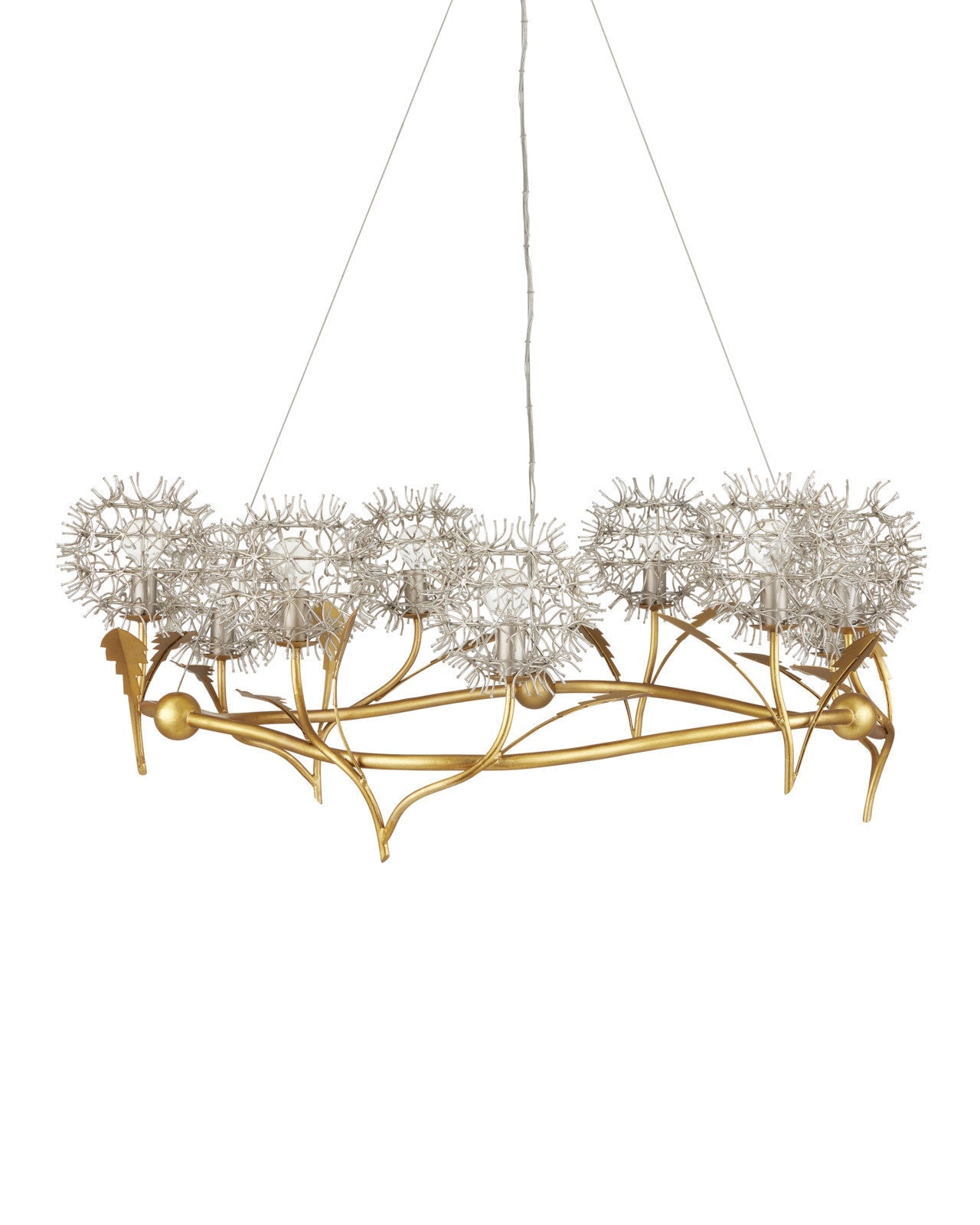 Dandelion Silver & Gold Chandelier