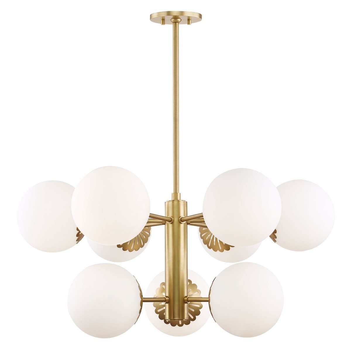 Paige 9 Light Chandelier-Mitzi-HVL-H193809-AGB-ChandeliersGold-1-France and Son
