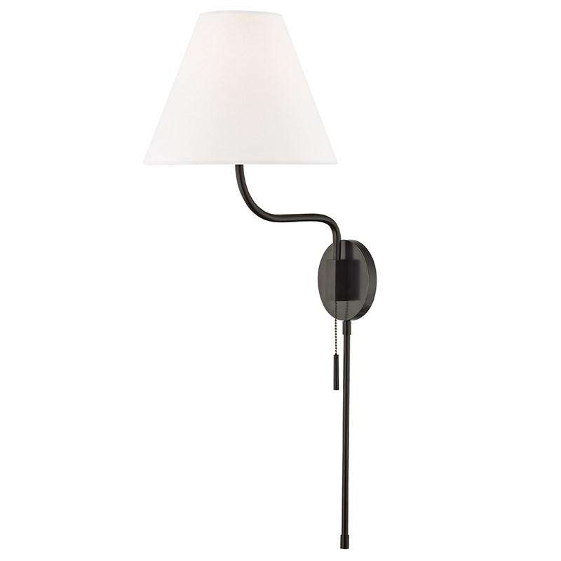 Patti 1 Light Wall Sconce With Plug-Mitzi-HVL-HL240101-OB-Wall LightingBlack-2-France and Son