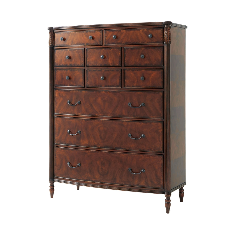 Middleton Tallboy Chest-Theodore Alexander-THEO-6005-506-Dressers-1-France and Son
