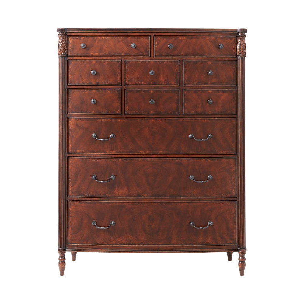 Middleton Tallboy Chest-Theodore Alexander-THEO-6005-506-Dressers-2-France and Son