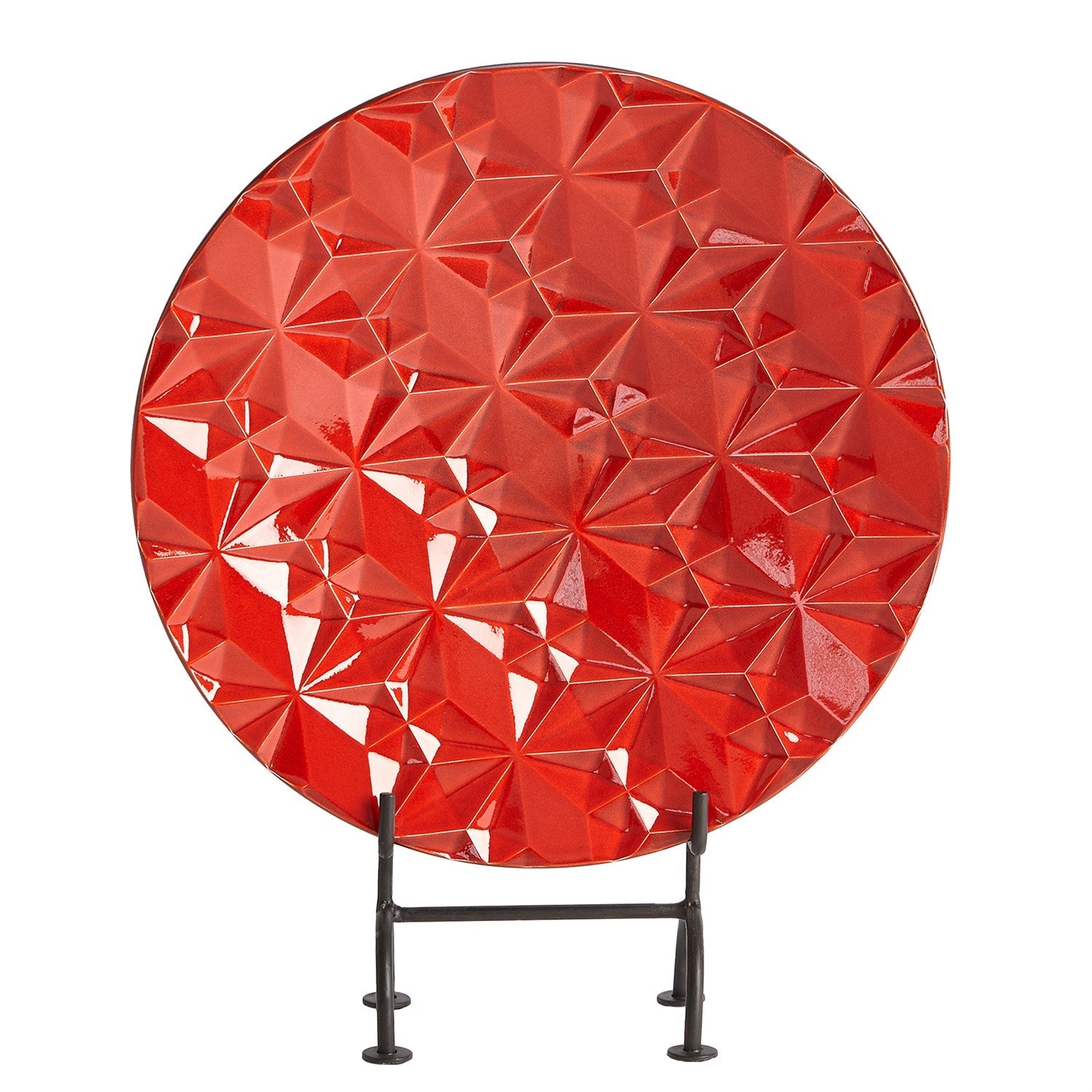 Geometric Charger-Global Views-GVSA-1.10832-DecorRed-2-France and Son