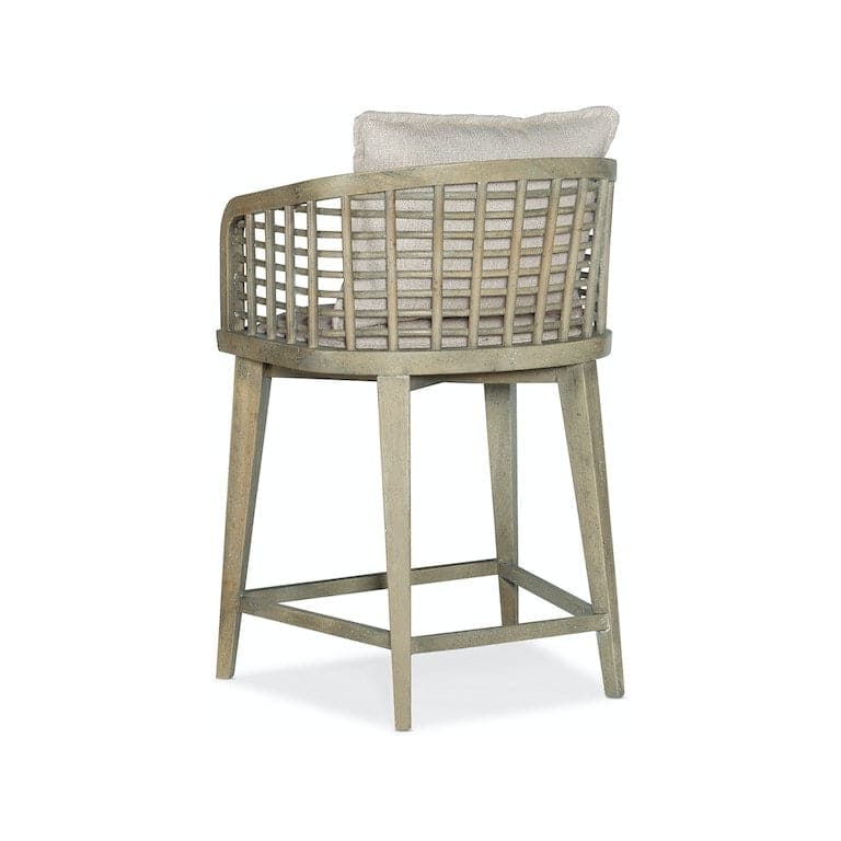 Barrel Back Counter Stool-Hooker-HOOKER-6015-75350-89-Bar StoolsDark Wood-4-France and Son