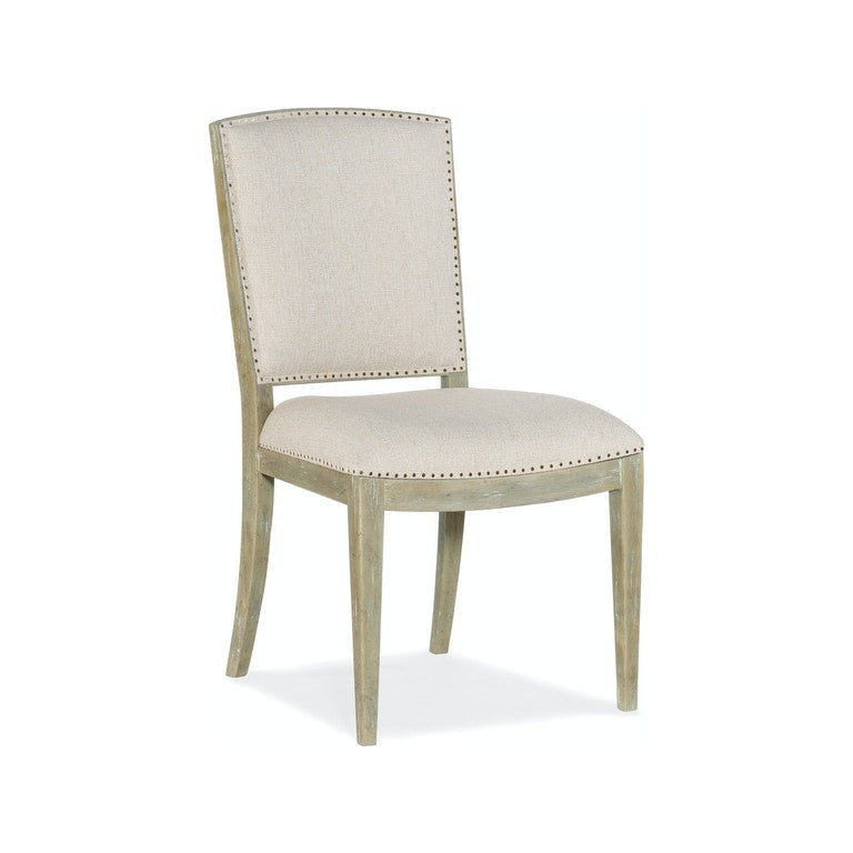 Carved Back Side Chair-Hooker-HOOKER-6015-75411-80-Dining ChairsLight Wood-2-France and Son