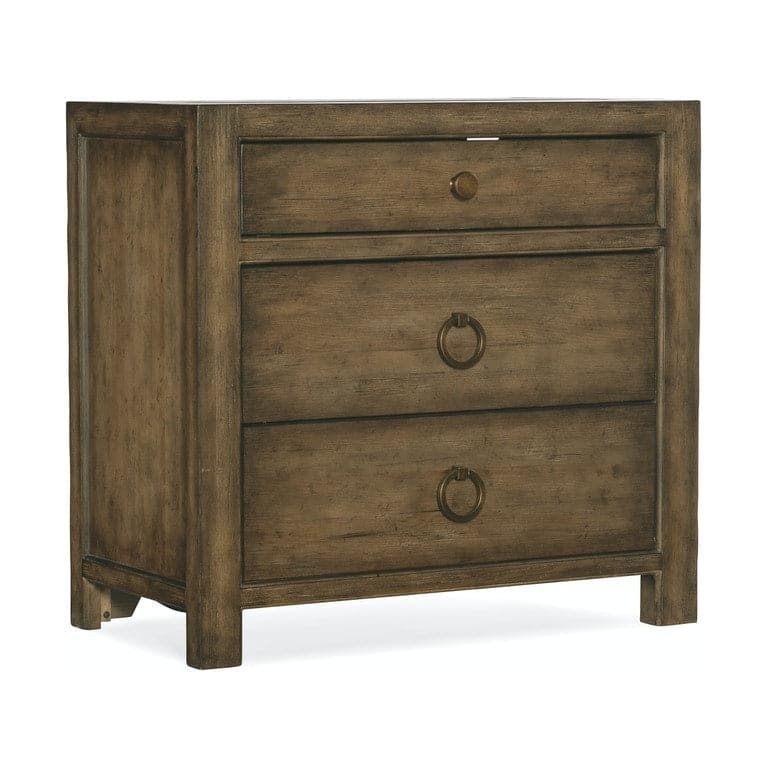 Surfrider Three-Drawer Nightstand-Hooker-HOOKER-6015-90016-89-NightstandsSundance-6-France and Son