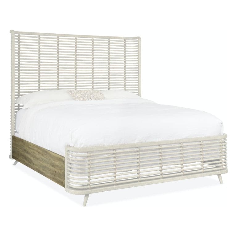 Surfrider Rattan Bed - King-Hooker-HOOKER-6015-90266-80-BedsLight Wood-6-France and Son