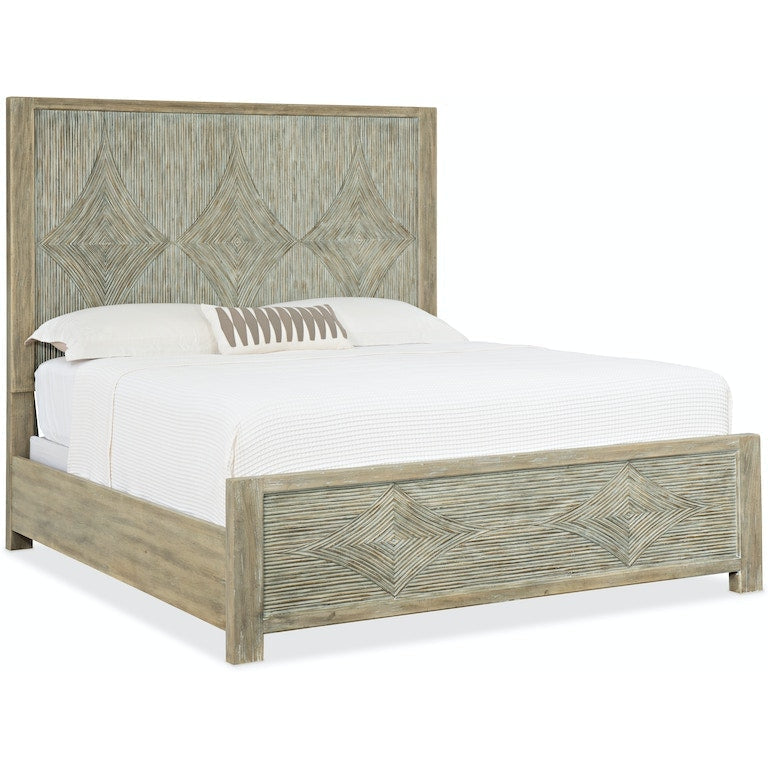 Sundance Queen Panel Bed-Hooker-HOOKER-6015-90350-80-BedsDriftwood-2-France and Son