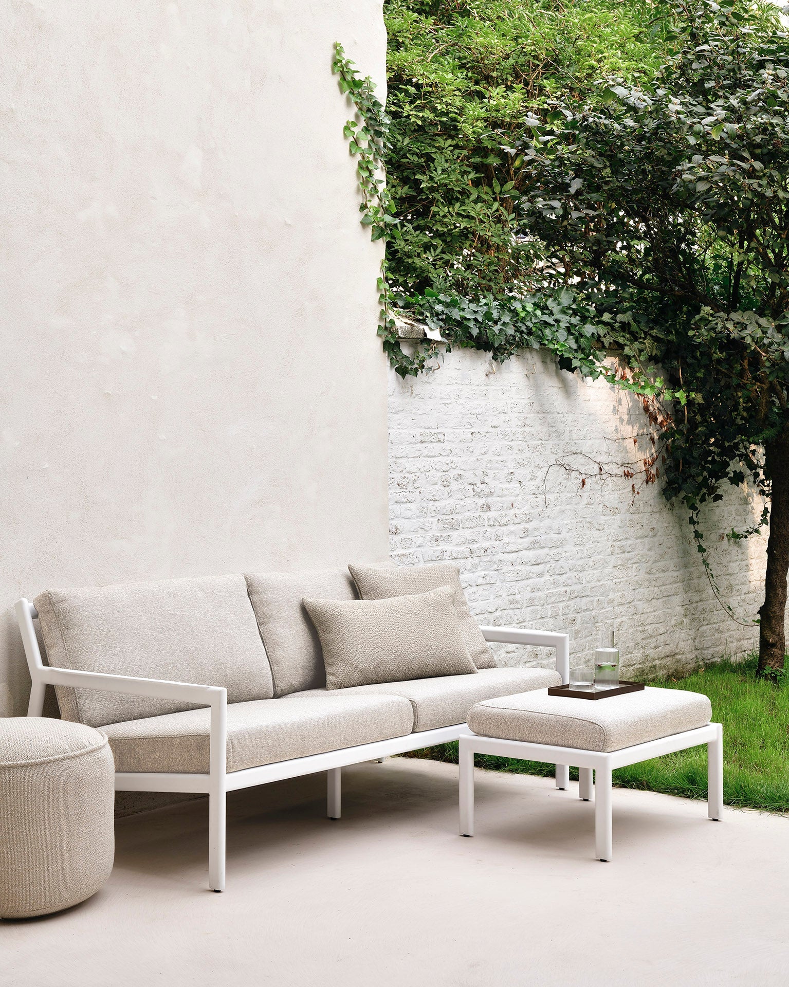 Boucle Outdoor Cushion - Tan