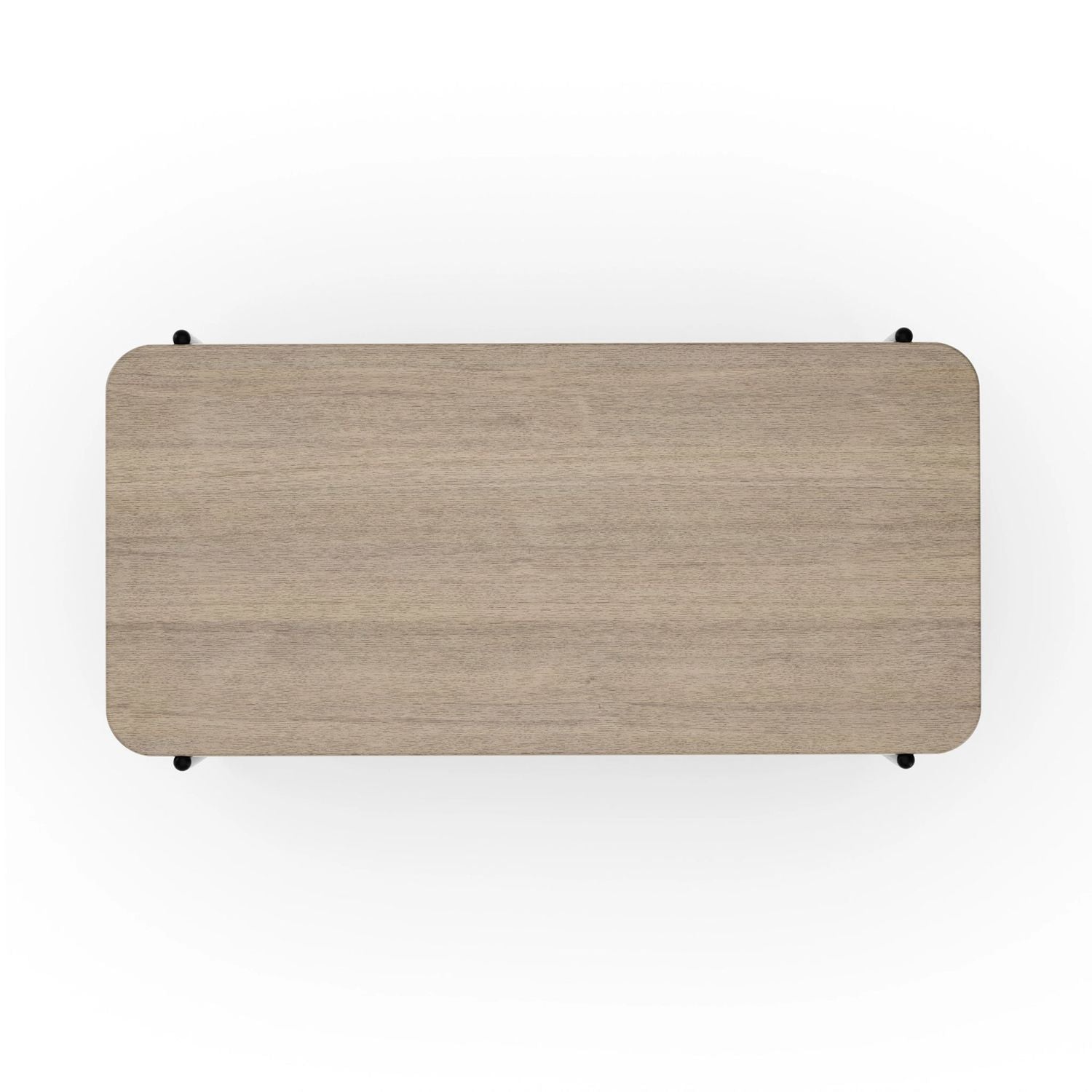 Additional view of Madera Rectangular Dining Table 94.5 in light oak brown and black, featuring a rectangular dining surface.