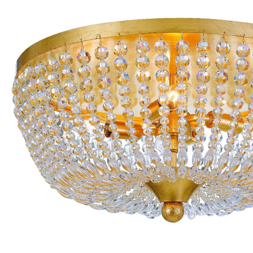 Rylee 4 Light Ceiling Lamp-Crystorama Lighting Company-CRYSTO-605-GA-Flush MountsAntique Gold-5-France and Son