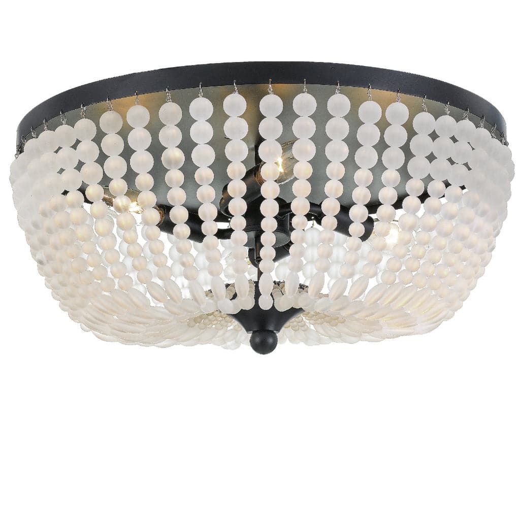 Rylee 4 Light Ceiling Lamp-Crystorama Lighting Company-CRYSTO-605-MK-Flush MountsMatte Black-2-France and Son