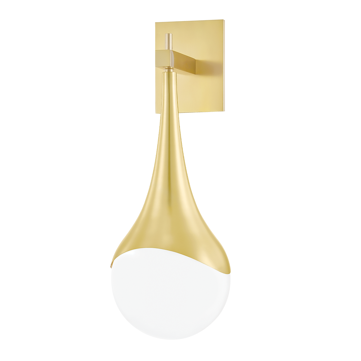 Ariana 1 Light Wall Sconce-Mitzi-HVL-H375101-AGB-Outdoor Wall SconcesAged Brass-1-France and Son