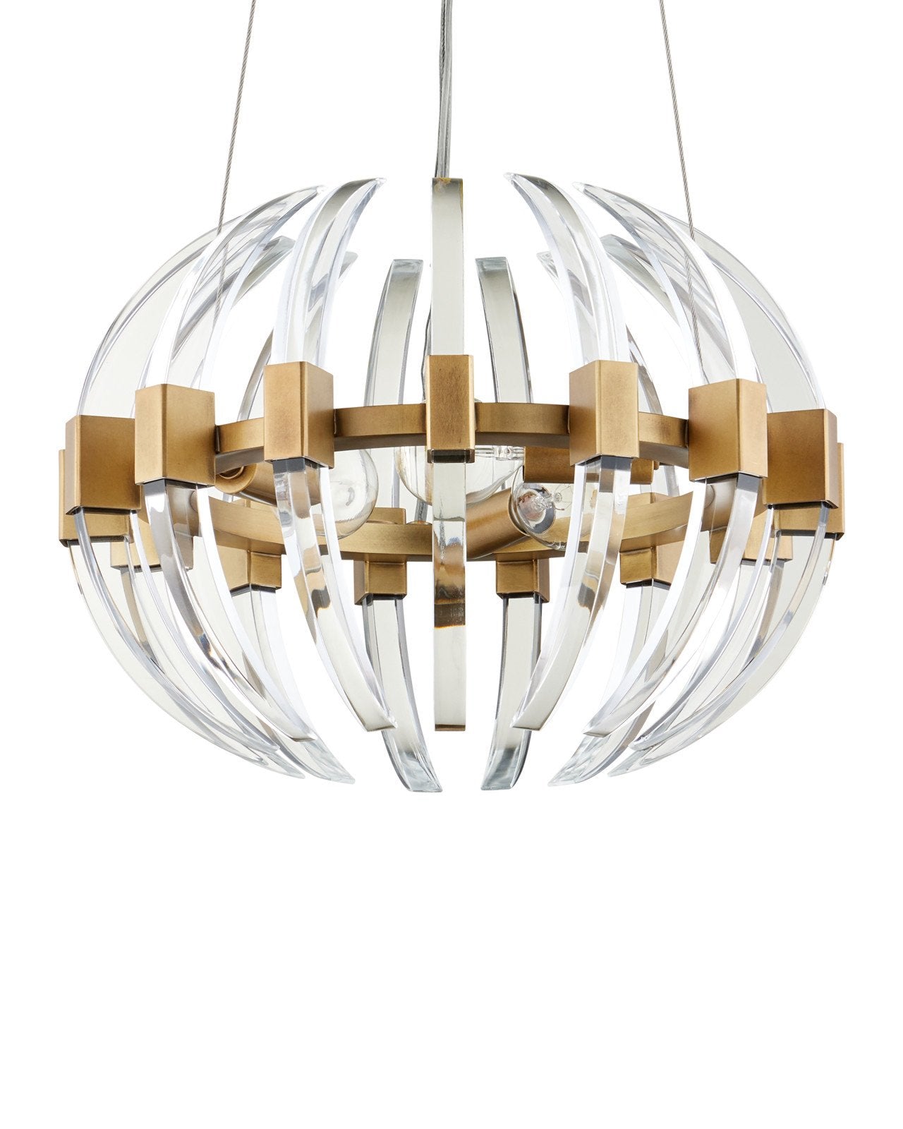 Coquette Small Brass Chandelier