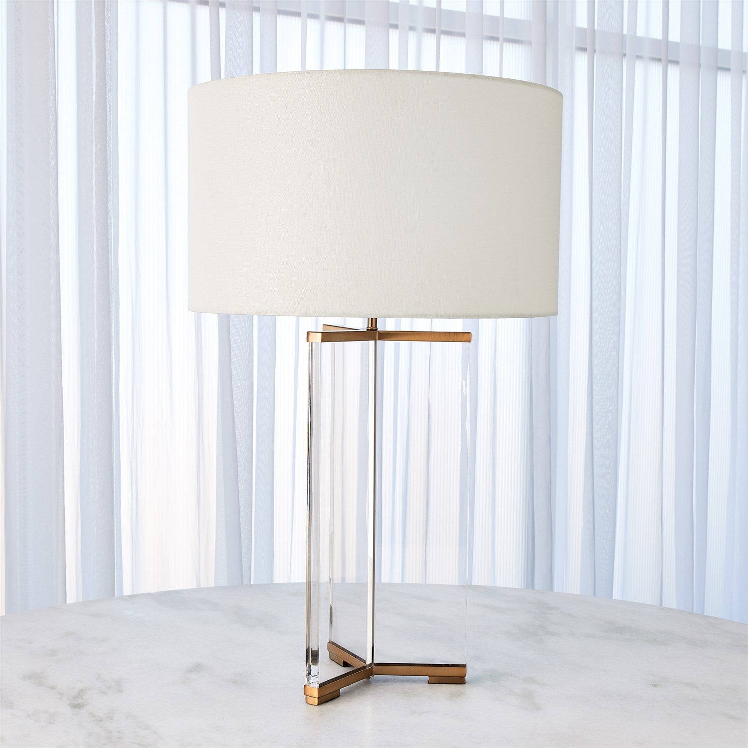 Y Table Lamp-Global Views-GVSA-8.83031-Table LampsAntique Brass-1-France and Son