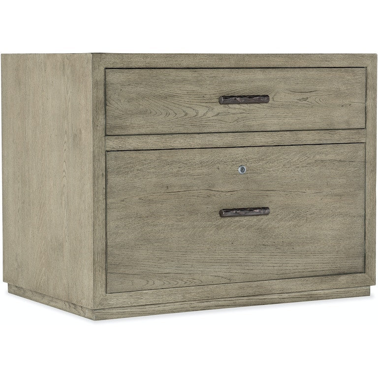 Linville Falls Credenza - 84in Top-2 Small Files and Lateral File-Hooker-HOOKER-6150-10919-85-Sideboards & CredenzasClosed-7-France and Son