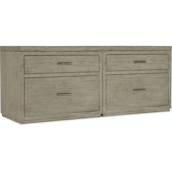 Linville Falls 72" Credenza-Hooker-HOOKER-6150-10910-85-Sideboards & CredenzasTwo Lateral Files-2-France and Son