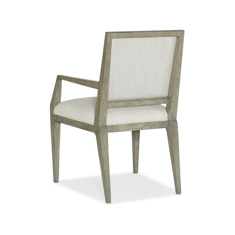 Linn Cove Upholstered Arm Chair-Hooker-HOOKER-6150-75500-85-Dining ChairsCream-6-France and Son