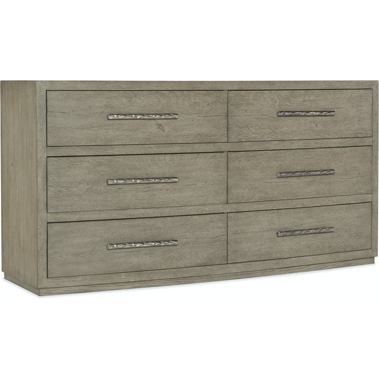 Chimney Gap Six Drawer Dresser-Hooker-HOOKER-6150-90002-85-Dressers-1-France and Son