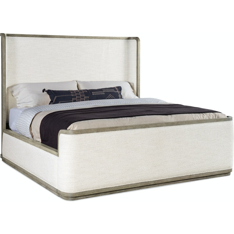 Linville Falls Boones Queen Upholstered Shelter Bed-Hooker-HOOKER-6150-90450-85-Beds-1-France and Son