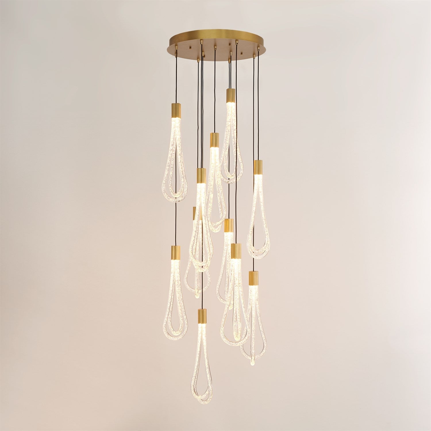 Round Layered Raindrop Chandelier-Global Views-GVSA-7.80678-Chandeliers-1-France and Son