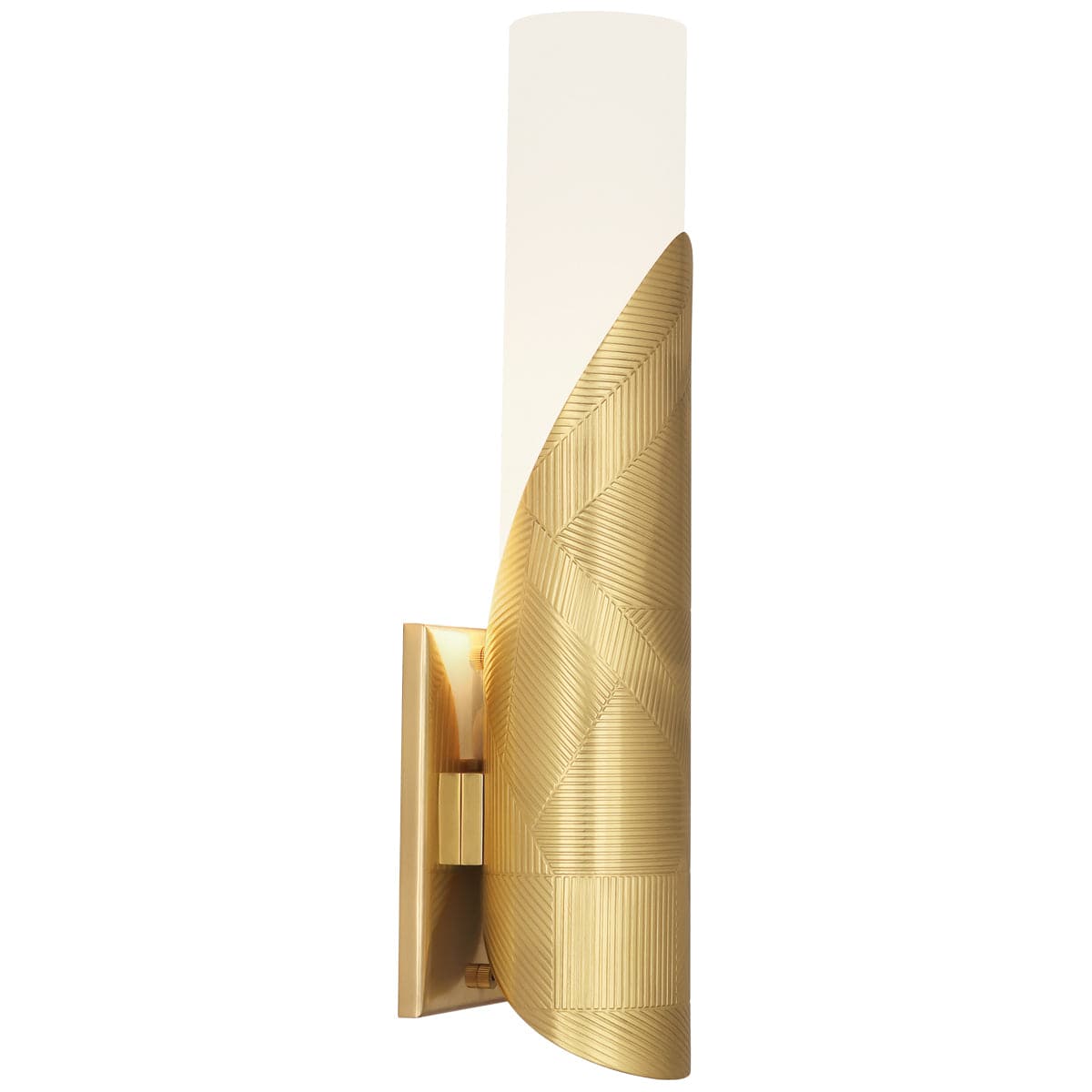 Michael Berman Brut Double Wall Sconce-Robert Abbey Fine Lighting-ABBEY-621-Wall LightingTall-Modern Brass-4-France and Son