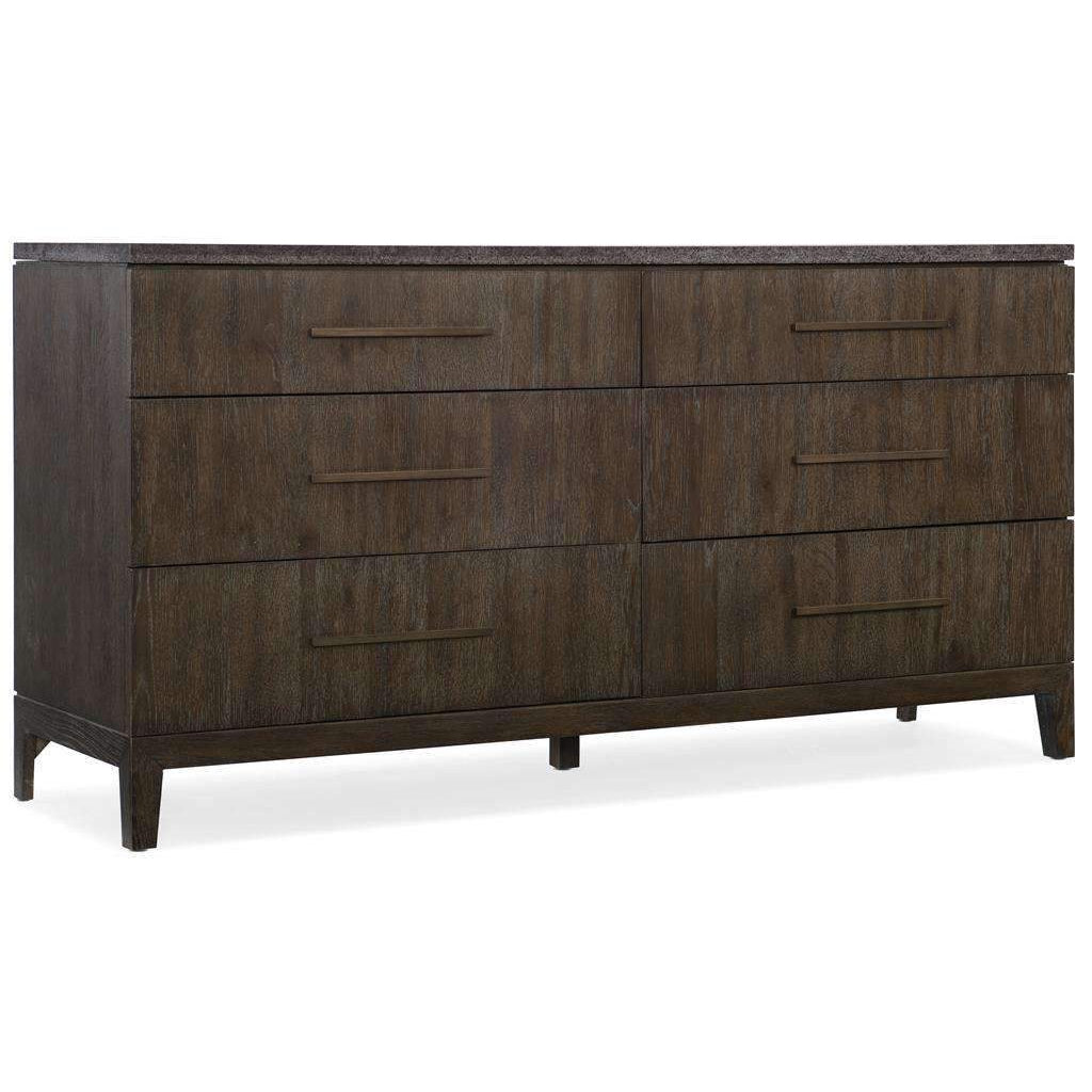 Miramar Aventura Raphael Six-Drawer Dresser-Hooker-HOOKER-6202-90002-DKW-Dressers-1-France and Son