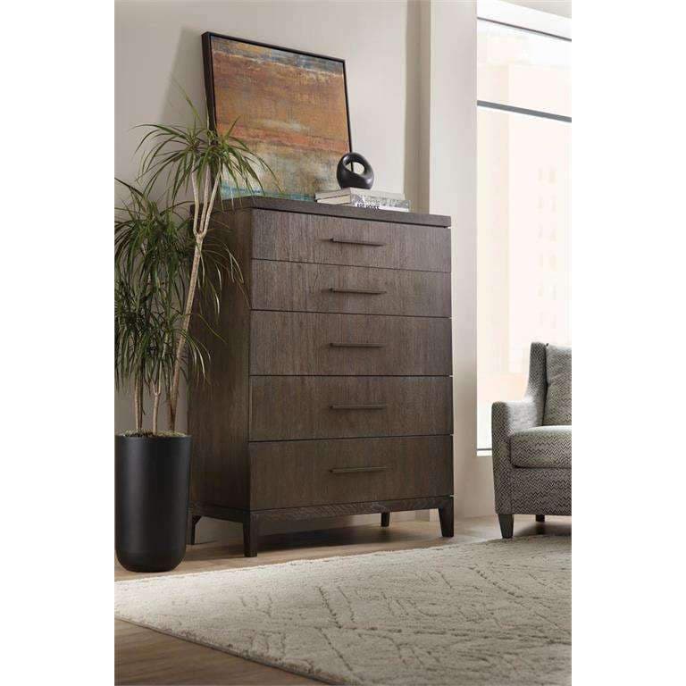 Miramar Aventura Manet Five-Drawer Chest-Hooker-HOOKER-6202-90010-DKW-Dressers-3-France and Son