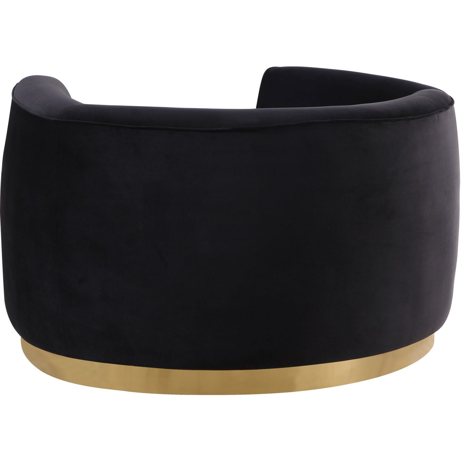 Julian Velvet Upholstered Chair — Black / Gold