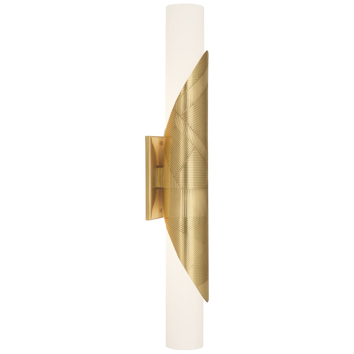 Michael Berman Brut Double Wall Sconce-Robert Abbey Fine Lighting-ABBEY-621-Wall LightingTall-Modern Brass-2-France and Son