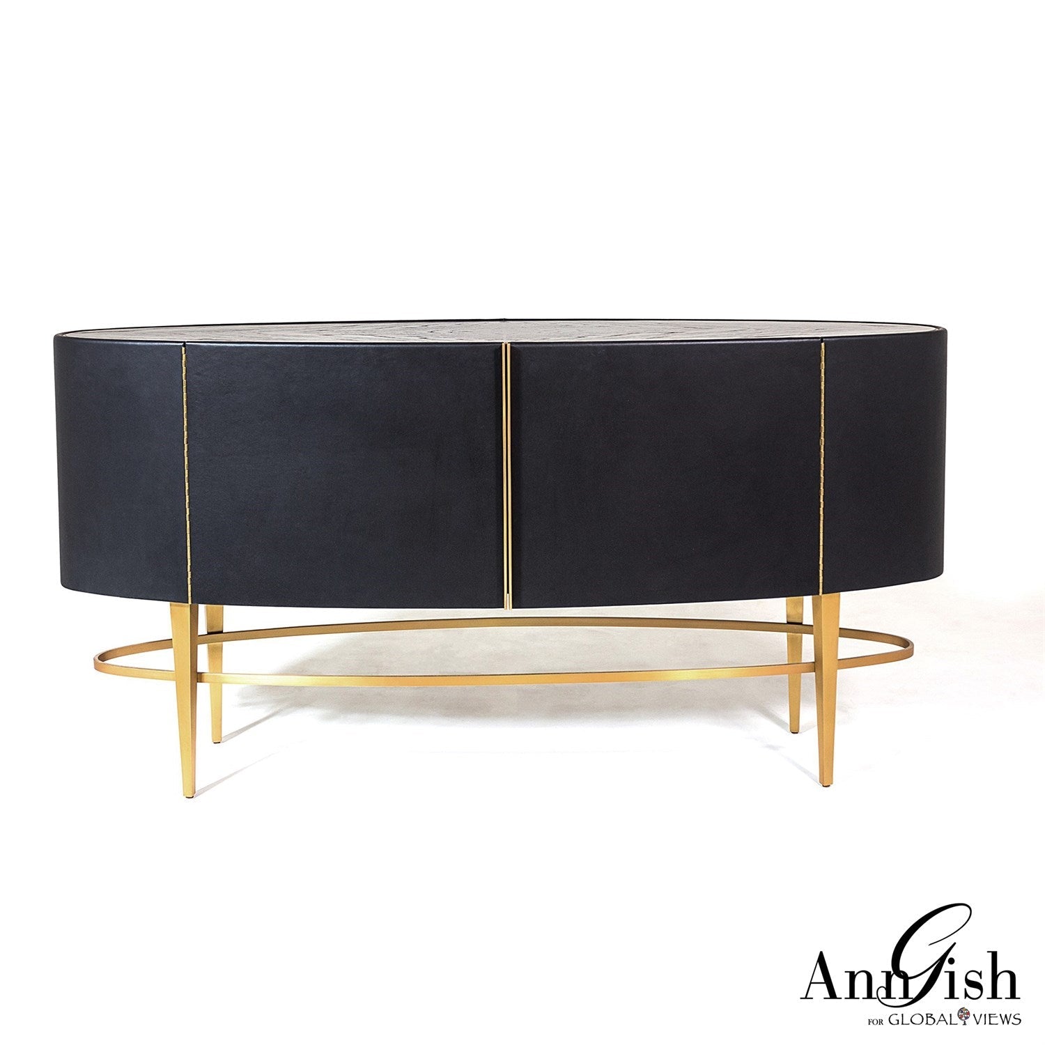 Ellipse Sideboard-Global Views-GVSA-AG2.20017-Sideboards & CredenzasEbony-2-France and Son