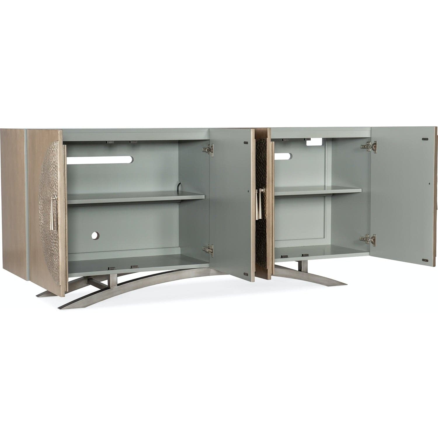 Melange Nolita Four Door Entertainment Console-Hooker-HOOKER-628-55034-15-Media Storage / TV Stands-2-France and Son