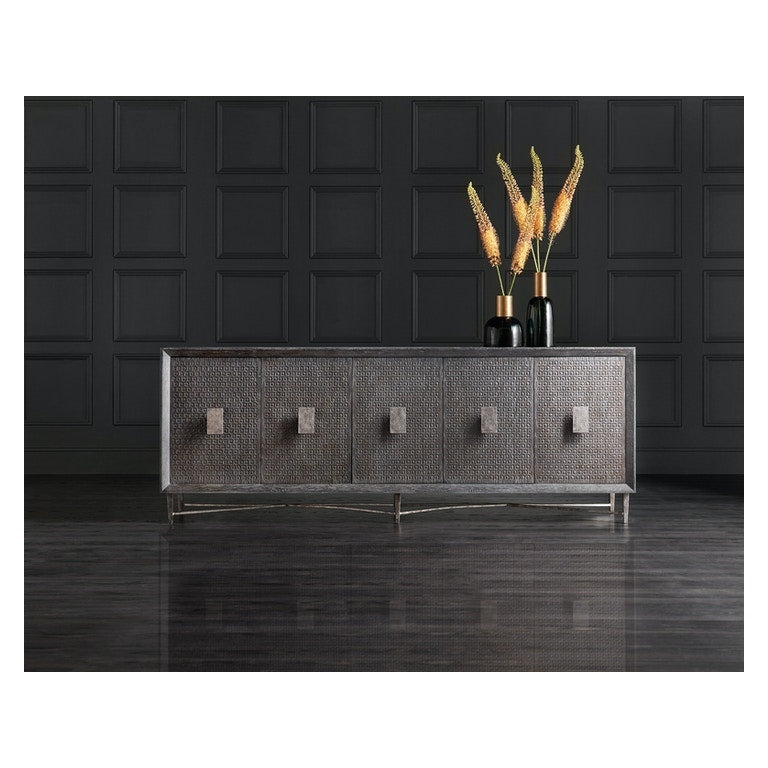 Keenan Five Door Credenza-Hooker-HOOKER-628-85106-96-Sideboards & Credenzas-2-France and Son