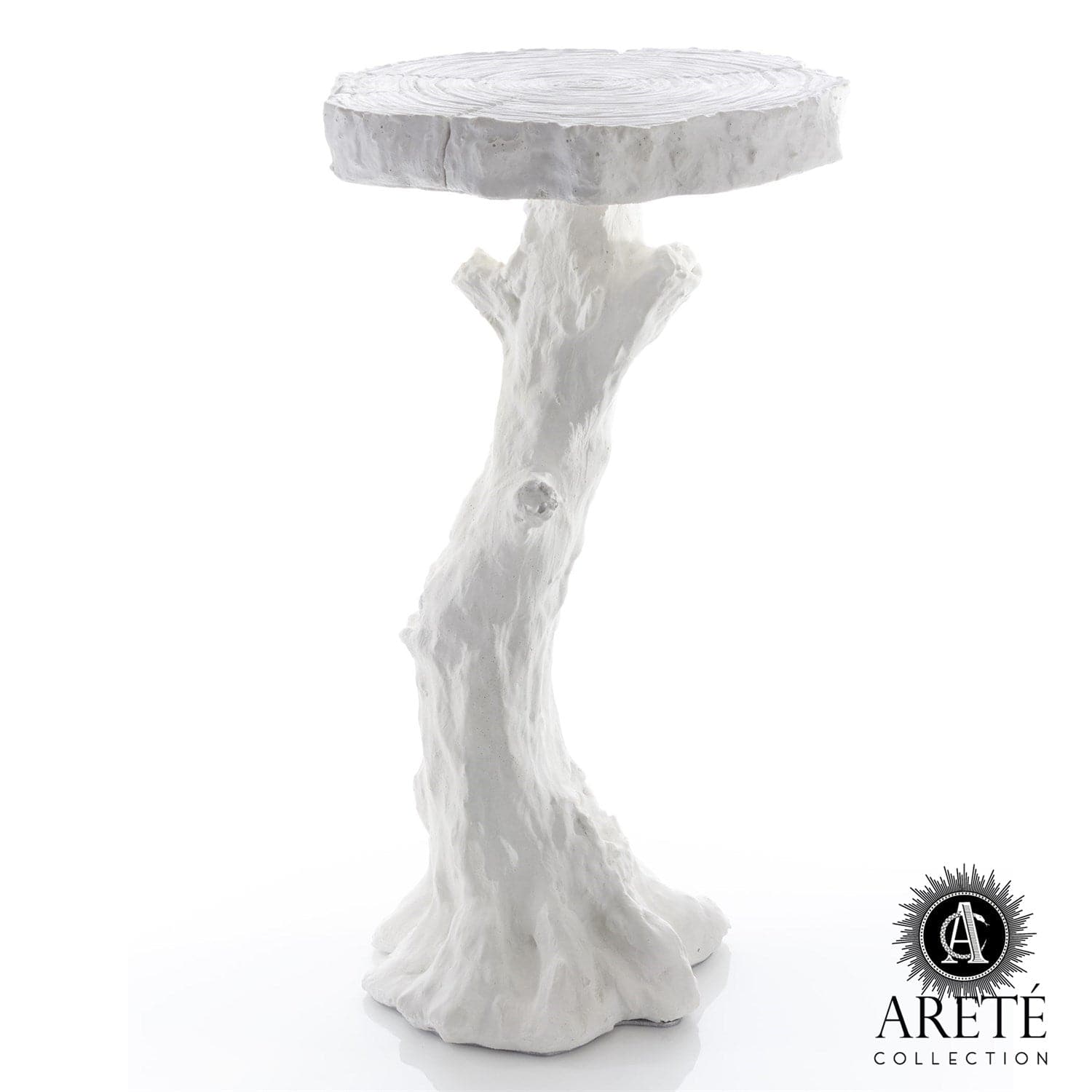 Faux Bois Table - White-Global Views-GVSA-AC5141-Side Tables-1-France and Son