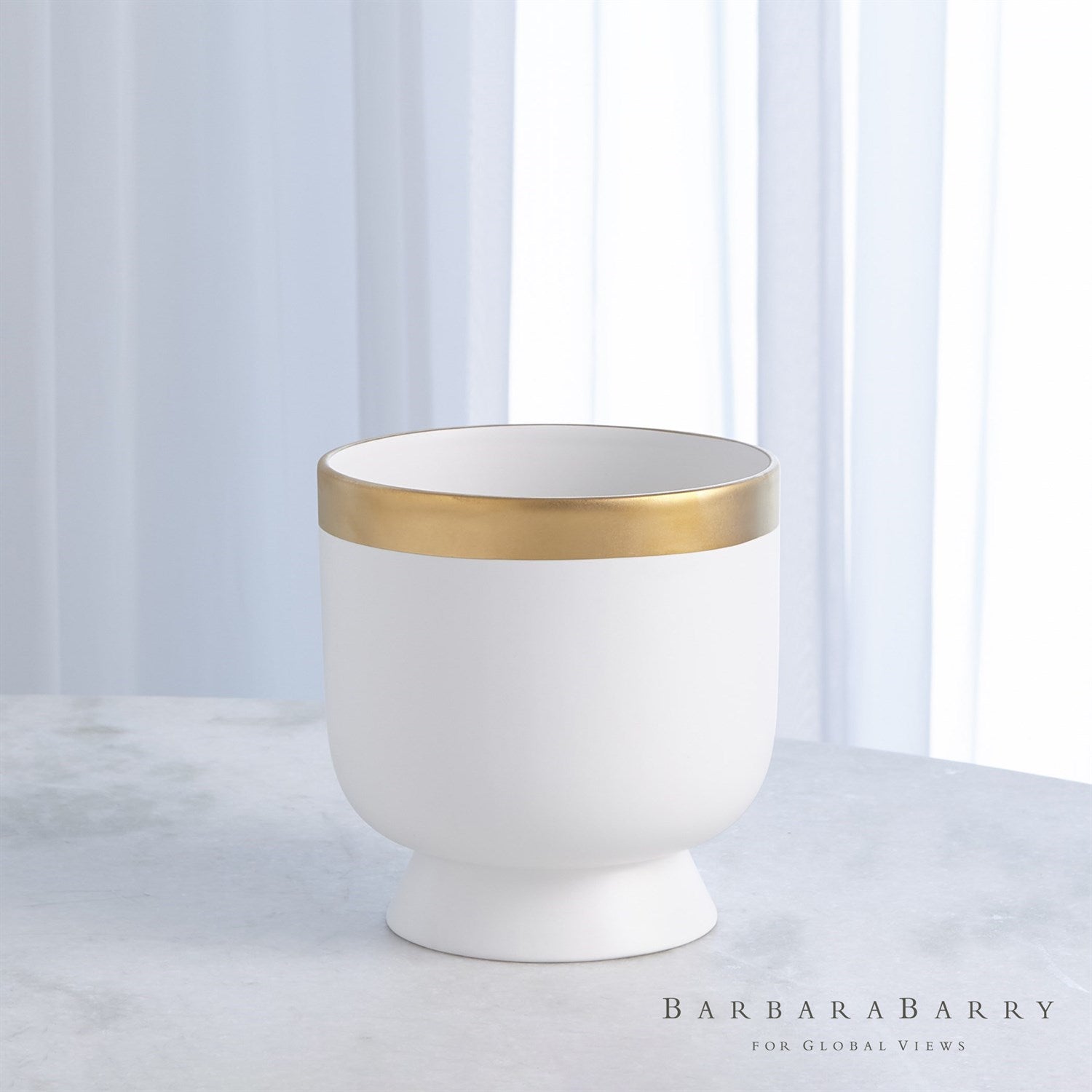 Modern Gold Banded Vase-Global Views-GVSA-BB-1.10072-VasesSmall-3-France and Son