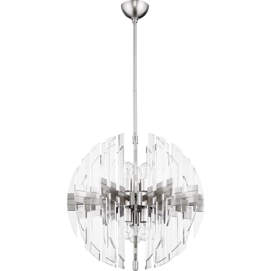 Zion Pendant-Cyan Design-CYAN-6310-23-65-Pendants23" Sphere-Satin Nickel-6-6-France and Son