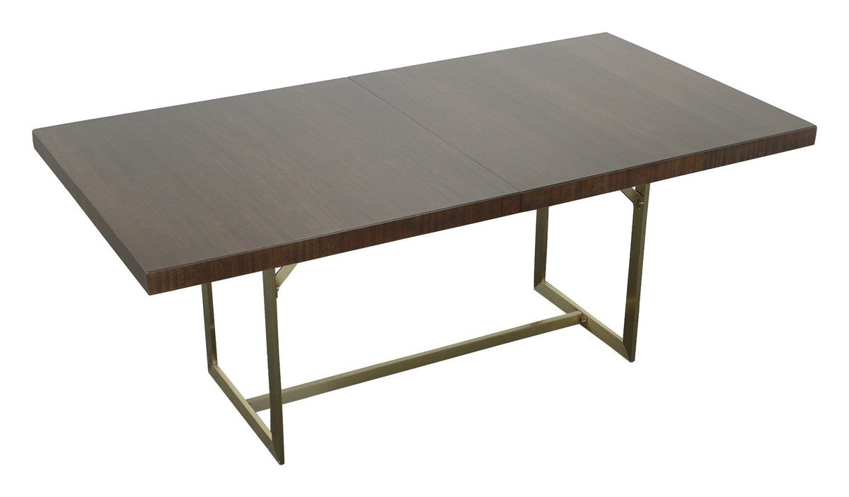 Libby Langdon Clement Dining Table - Smoked Stone - Stainless Steel, Oak Solids and Eucalyptus Veneers