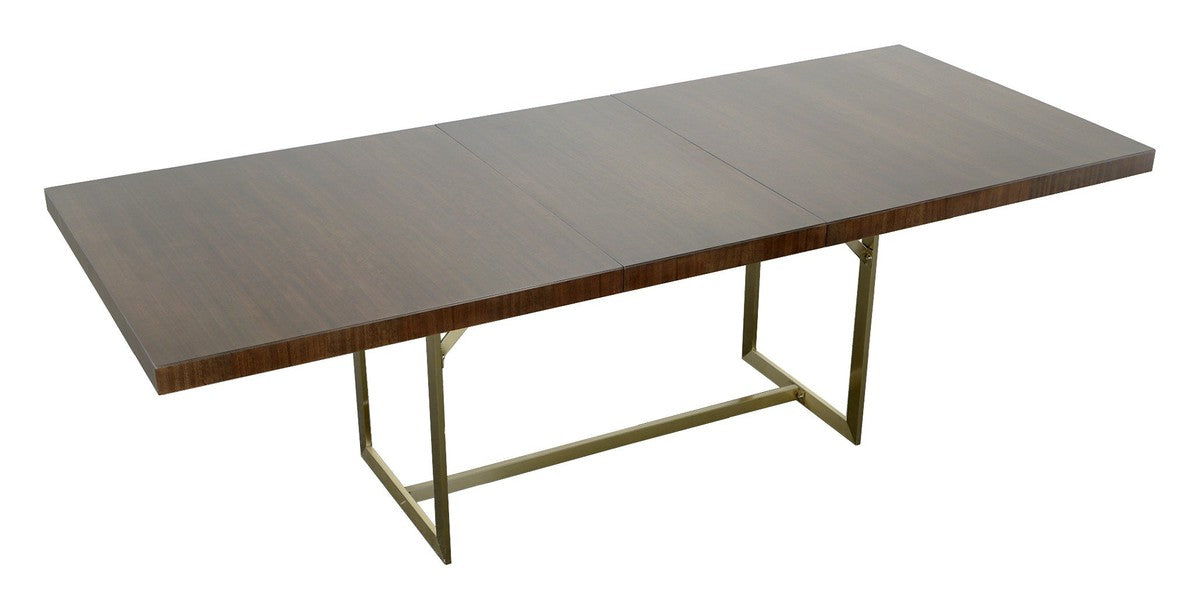 Libby Langdon Clement Dining Table - Smoked Stone - Stainless Steel, Oak Solids and Eucalyptus Veneers